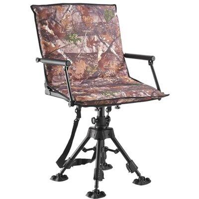 VEVOR Faltstuhl Campingstuhl Anglerstuhl mit Armlehnen, höhenverstellbarer Klappstuhl Gartenstuhl (158 kg belastbar) 360° geräuschlos drehbar, 420-625 mm (Sitzhöhe) für Picknick Garten Outdoor VEVOR Faltstuhl Campingstuhl Anglerstuhl mit Armlehnen, höhenverstellbarer Klappstuhl Gartenstuhl (158 kg belastbar) 360° geräuschlos drehbar, 420-625 mm (Sitzhöhe) für Picknick Garten Outdoor