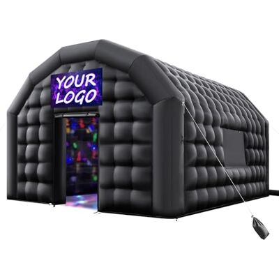 VEVOR Aufblasbares Partyzelt 5x4x3,8 m, Würfelzelt für Disco Nachtclub, Pavillon Hochzeitszelt mit 680W Gebläse, Sandsack, 2 Fenster für Veranstaltungen, Geburtstag, Hochzeit, Schwarz VEVOR Aufblasbares Partyzelt 5x4x3,8 m, Würfelzelt für Disco Nachtclub, Pavillon Hochzeitszelt mit 680W Gebläse, Sandsack, 2 Fenster für Veranstaltungen, Geburtstag, Hochzeit, Schwarz