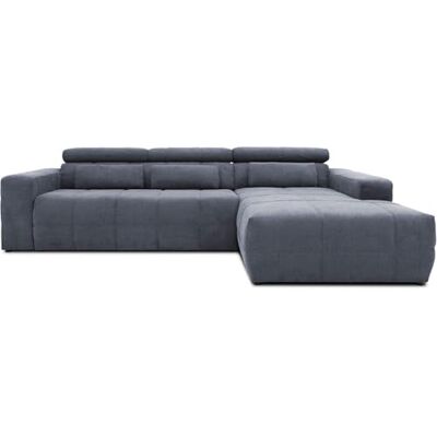 DOMO. collection Ecksofa Brandon, Sofa mit Rückenfunktion in L-Form, Polsterecke, Eckgarnitur Longchair rechts 285 x 175 x 98 cm (BxTxH), dunkelgrau DOMO. collection Ecksofa Brandon, Sofa mit Rückenfunktion in L-Form, Polsterecke, Eckgarnitur Longchair rechts 285 x 175 x 98 cm (BxTxH), dunkelgrau