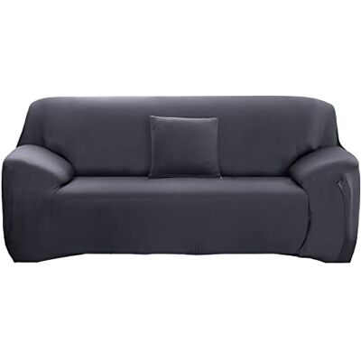 ele ELEOPTION Sofa Überwürfe Sofabezug Stretch elastische Sofahusse Sofa Abdeckung in Verschiedene Größe und Farbe (3 Sitzer für Sofalänge 170-220cm, Grau) ele ELEOPTION Sofa Überwürfe Sofabezug Stretch elastische Sofahusse Sofa Abdeckung in Verschiedene Größe und Farbe (3 Sitzer für Sofalänge 170-220cm, Grau)