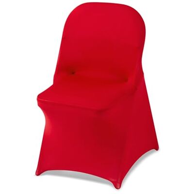 VEVOR Stuhlhussen Stuhlbezug Stretch 50 STK. waschbarer & Abnehmbarer Stuhlüberzug aus Polyester-Spandex für Hochzeitsfeiern Esszimmerbankette, passend für Klappstühle (45 x 46 x 77 cm) Rot VEVOR Stuhlhussen Stuhlbezug Stretch 50 STK. waschbarer & Abnehmbarer Stuhlüberzug aus Polyester-Spandex für Hochzeitsfeiern Esszimmerbankette, passend für Klappstühle (45 x 46 x 77 cm) Rot