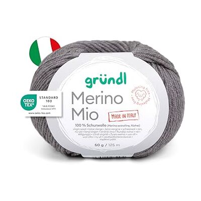 Gründl Wolle Merino Mio Merinowolle 1 Knäuel, zinn Gründl Wolle Merino Mio Merinowolle 1 Knäuel, zinn