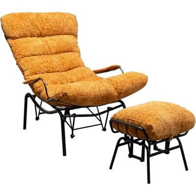 Kare Design Sessel Vienna Swing, Gelb, 40 cm Sitzhöhe, Polstersessel, inklusive Fußhocker, mit Kippfunktion, Wohnzimmer, 95x82x111 cm (H/B/T) Kare Design Sessel Vienna Swing, Gelb, 40 cm Sitzhöhe, Polstersessel, inklusive Fußhocker, mit Kippfunktion, Wohnzimmer, 95x82x111 cm (H/B/T)