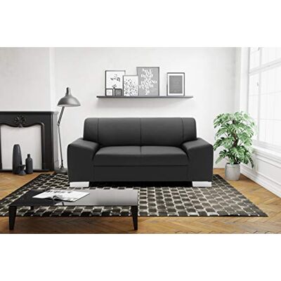 DOMO. collection Sofa Alisson, 2er Couch, 2 Sitzer, 2er Garnitur, Polstergarnitur 164 x 83 x 75 cm (BxTxH), in schwarz DOMO. collection Sofa Alisson, 2er Couch, 2 Sitzer, 2er Garnitur, Polstergarnitur 164 x 83 x 75 cm (BxTxH), in schwarz