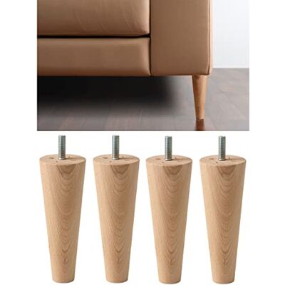 IPEA 4X Möbelfüße Sofa Füße aus Holz – Höhe 160 mm – Made in Italy – Fuße aus Rohholz fur Möbel, Sofas, Schränke – Beine in Kegelform Massivholz fur Sessel – Helle Farbe – 16 cm IPEA 4X Möbelfüße Sofa Füße aus Holz – Höhe 160 mm – Made in Italy – Fuße aus Rohholz fur Möbel, Sofas, Schränke – Beine in Kegelform Massivholz fur Sessel – Helle Farbe – 16 cm