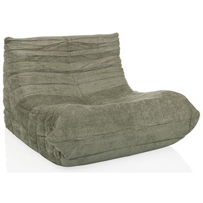 hjh LIVING Sitzsack Bodensofa mit Rückenlehne SITZOLO Bequemer Bodenstuhl Sessel für Schlafzimmer Wohnzimmer, Stoff Salbei hjh LIVING Sitzsack Bodensofa mit Rückenlehne SITZOLO Bequemer Bodenstuhl Sessel für Schlafzimmer Wohnzimmer, Stoff Salbei