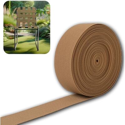 IPEA Elastischer Gurt Gummiband für Gartenmöbel, Strandliegen, Sessel, Schaukeln, Sofas, Lounges, Polstermöbel – 10 Meter – Zugband für Rückenlehnen – 50 mm – Beige IPEA Elastischer Gurt Gummiband für Gartenmöbel, Strandliegen, Sessel, Schaukeln, Sofas, Lounges, Polstermöbel – 10 Meter – Zugband für Rückenlehnen – 50 mm – Beige