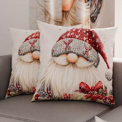 PETTI Artigiani Italiani Petti Italian Artisans – Paar 60 x 60 cm Mikrofaser-Kissenbezüge, Weihnachtsdekor-Kissen für Schlafzimmer, Sofa, Wohnzimmer, 2er-Set Kissenbezüge, Weihnachts-Kissenbezug 13 PETTI Artigiani Italiani Petti Italian Artisans – Paar 60 x 60 cm Mikrofaser-Kissenbezüge, Weihnachtsdekor-Kissen für Schlafzimmer, Sofa, Wohnzimmer, 2er-Set Kissenbezüge, Weihnachts-Kissenbezug 13