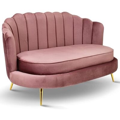 Muszelka - Livia - Pink - Velvet - Sofa Muszelka - Livia - Pink - Velvet - Sofa