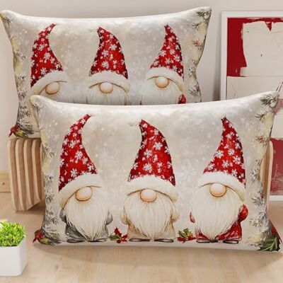 PETTI Artigiani Italiani Petti Italian Artisans – Paar 50 x 70 cm große Mikrofaser-Kissenbezüge, Weihnachtsdekor-Kissen für Schlafzimmer, Sofa, Wohnzimmer, 2er-Set Kissenbezüge, GNOME-Kissenbezug 03 PETTI Artigiani Italiani Petti Italian Artisans – Paar 50 x 70 cm große Mikrofaser-Kissenbezüge, Weihnachtsdekor-Kissen für Schlafzimmer, Sofa, Wohnzimmer, 2er-Set Kissenbezüge, GNOME-Kissenbezug 03