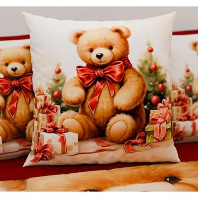 PETTI Artigiani Italiani Petti Italian Artisans – Paar 65 x 65 cm große Mikrofaser-Kissenbezüge, Weihnachtskissenbezüge, Weihnachtsdekor-Kissen für Schlafzimmer, Sofa, Wohnzimmer, 2er-Set Kissenbezüge, Xmas 3 Kissenbezug PETTI Artigiani Italiani Petti Italian Artisans – Paar 65 x 65 cm große Mikrofaser-Kissenbezüge, Weihnachtskissenbezüge, Weihnachtsdekor-Kissen für Schlafzimmer, Sofa, Wohnzimmer, 2er-Set Kissenbezüge, Xmas 3 Kissenbezug