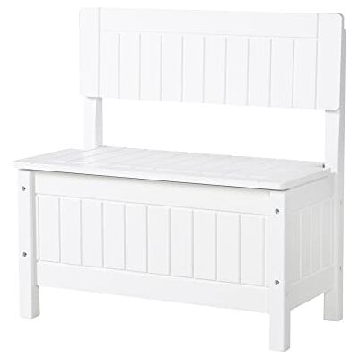 roba Truhenbank, Sitzbank für Kinder, Kindermöbel zum Sitzen und Aufbewahrung von Spielzeug, weiß roba Truhenbank, Sitzbank für Kinder, Kindermöbel zum Sitzen und Aufbewahrung von Spielzeug, weiß