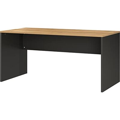 GERMANIA DIE MÖBELMACHER Germania Schreibtisch 4225-549, mit Seitenwangen, in Graphit/Eiche, 158 x 75 x 79 cm (BxHxT) GERMANIA DIE MÖBELMACHER Germania Schreibtisch 4225-549, mit Seitenwangen, in Graphit/Eiche, 158 x 75 x 79 cm (BxHxT)