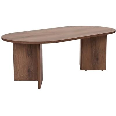 Hanah Home Stilvoller Couchtisch in Walnuss, 119 x 60 x 40 cm 100% melaminbeschichtete Spanplatte, 18 mm dick perfekt für Moderne Wohnzimmer & gemütliche Räume, Light Walnut Hanah Home Stilvoller Couchtisch in Walnuss, 119 x 60 x 40 cm 100% melaminbeschichtete Spanplatte, 18 mm dick perfekt für Moderne Wohnzimmer & gemütliche Räume, Light Walnut