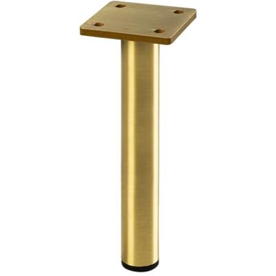 GTV Ronda Simple Möbelbein Möbelfüße Metall Schrankfüße, Sofa Ersatz Stützfüße Beine für Möbel/Sofa/Tisch H=180 mm, fi25 mm, Stahl, Gold gebürstet GTV Ronda Simple Möbelbein Möbelfüße Metall Schrankfüße, Sofa Ersatz Stützfüße Beine für Möbel/Sofa/Tisch H=180 mm, fi25 mm, Stahl, Gold gebürstet