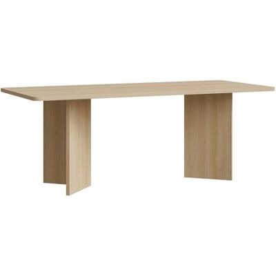 Selsey Esstisch 204×90 cm – Moderner Esszimmertisch in Eiche, Japandi & Minimalistisches Design, Große Tischplatte, Robuste Laminatplatte mit ABS-Kanten Selsey Esstisch 204×90 cm – Moderner Esszimmertisch in Eiche, Japandi & Minimalistisches Design, Große Tischplatte, Robuste Laminatplatte mit ABS-Kanten