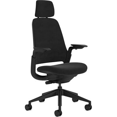 Steelcase Series 1 Ergonomischer Bürostuhl mit LiveBack Lumbalstütze, 4D-Armlehnen, anpassbarer Kopfstütze Onyx Schwarz Steelcase Series 1 Ergonomischer Bürostuhl mit LiveBack Lumbalstütze, 4D-Armlehnen, anpassbarer Kopfstütze Onyx Schwarz