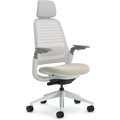 Steelcase Series 1 Ergonomischer Bürostuhl mit LiveBack Lumbalstütze, 4D-Armlehnen, anpassbarer Kopfstütze Beige, 66 x 64 x 112 Steelcase Series 1 Ergonomischer Bürostuhl mit LiveBack Lumbalstütze, 4D-Armlehnen, anpassbarer Kopfstütze Beige, 66 x 64 x 112