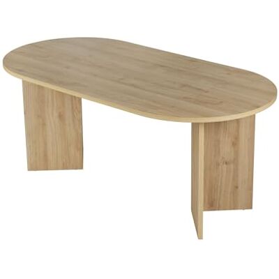 Hanah Home Eleganter Esstisch, Cadiz Oak, 180 x 75 x 89,5 cm 100% melaminbeschichtete Spanplatte, 25 mm dick Robustes Design, 70 kg Tragkraft, perfekt für Moderne Essbereiche Hanah Home Eleganter Esstisch, Cadiz Oak, 180 x 75 x 89,5 cm 100% melaminbeschichtete Spanplatte, 25 mm dick Robustes Design, 70 kg Tragkraft, perfekt für Moderne Essbereiche