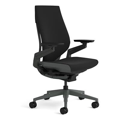 Steelcase Gesture Ergonomischer Bürostuhl mit 360° Armlehnen und 3D-Live Back Lumbalstütze Onyx Schwarz, 66 x 62.5 x 104 Steelcase Gesture Ergonomischer Bürostuhl mit 360° Armlehnen und 3D-Live Back Lumbalstütze Onyx Schwarz, 66 x 62.5 x 104