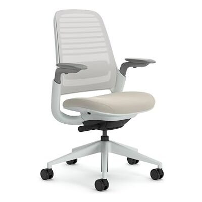 Steelcase Series 1 Ergonomischer Bürostuhl mit LiveBack Lumbalstütze und 4D-Armlehnen Beige Steelcase Series 1 Ergonomischer Bürostuhl mit LiveBack Lumbalstütze und 4D-Armlehnen Beige