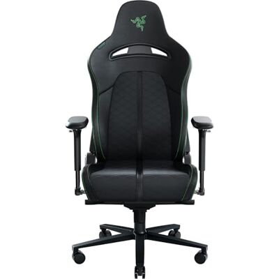 Razer Enki Gaming-Stuhl für Sitzkomfort den ganzen Tag (Integrierter Lordosenbogen, Reaktive Sitzneigung, Breitere Sitzfläche, Kunstleder) Grün Standard Razer Enki Gaming-Stuhl für Sitzkomfort den ganzen Tag (Integrierter Lordosenbogen, Reaktive Sitzneigung, Breitere Sitzfläche, Kunstleder) Grün Standard