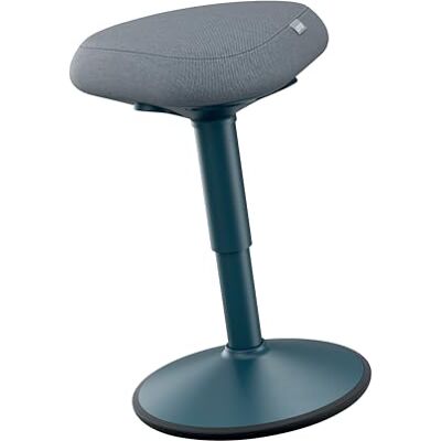 Leitz Ergo Active Sitzhocker mit Dual Density Foam Komfortsitz, Bürohocker höhenverstellbar von 47 bis 64 cm, Sitzbezug aus 100% Recycling-Material, Für bis zu 110kg, Ergo-Serie, Dunkelgrau, 65440089 Leitz Ergo Active Sitzhocker mit Dual Density Foam Komfortsitz, Bürohocker höhenverstellbar von 47 bis 64 cm, Sitzbezug aus 100% Recycling-Material, Für bis zu 110kg, Ergo-Serie, Dunkelgrau, 65440089
