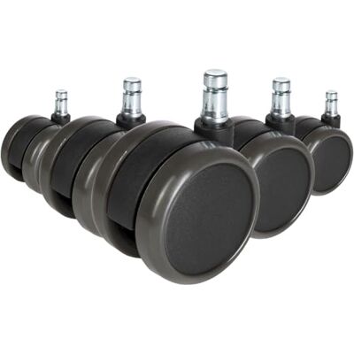 hjh OFFICE 619028 5X ungebremste Rollen ROLO Free Stuhlrollen für Hartböden 10mm / 65mm hjh OFFICE 619028 5X ungebremste Rollen ROLO Free Stuhlrollen für Hartböden 10mm / 65mm