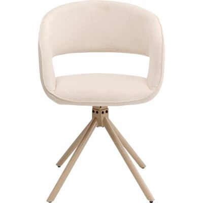 Kare Design Drehstuhl Gina, Greige, Esszimmerstuhl, Polsterstuhl, Drehbar, Esszimmer, Schlafzimmer, Büro, 80x54x53 cm Kare Design Drehstuhl Gina, Greige, Esszimmerstuhl, Polsterstuhl, Drehbar, Esszimmer, Schlafzimmer, Büro, 80x54x53 cm