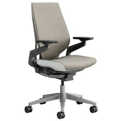Steelcase Gesture Ergonomischer Bürostuhl mit 360° Armlehnen und 3D-Live Back Lumbalstütze Trüffel, 66 x 62.5 x 104 Steelcase Gesture Ergonomischer Bürostuhl mit 360° Armlehnen und 3D-Live Back Lumbalstütze Trüffel, 66 x 62.5 x 104