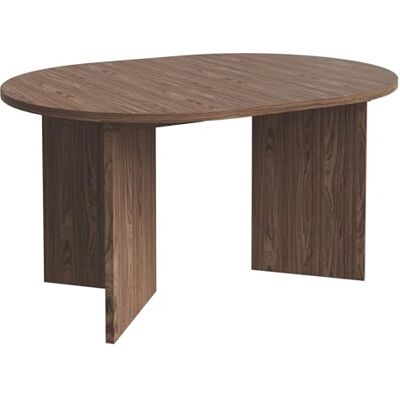 Selsey Ovaler Esstisch Ausziehbar – Runder Esstisch in Wisconsin Walnuss, 110–190x110 cm, Laminierte Platte, ABS-Kanten, 2 Verlängerungen, Kugelführung, Selbstmontage Selsey Ovaler Esstisch Ausziehbar – Runder Esstisch in Wisconsin Walnuss, 110–190x110 cm, Laminierte Platte, ABS-Kanten, 2 Verlängerungen, Kugelführung, Selbstmontage