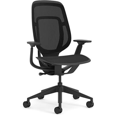 Steelcase Karman Ergonomischer Bürostuhl, höhenverstellbarer Stuhl mit Schwarz Bezug Steelcase Karman Ergonomischer Bürostuhl, höhenverstellbarer Stuhl mit Schwarz Bezug