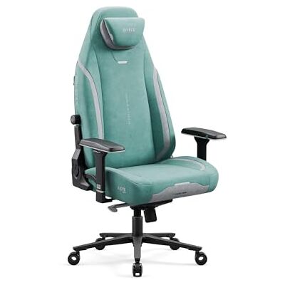 Diablo Ergonomischer Gaming Stuhl Stoff X.Eye Prime Pc Stuhl mit Magnet-Kopfstütze Gaming Sessel Kühlfunktion Gaming Stuhl Ergonomisch Strapazierfähiger Stoff Gaming Chair 140 kg Mystic Mint Diablo Ergonomischer Gaming Stuhl Stoff X.Eye Prime Pc Stuhl mit Magnet-Kopfstütze Gaming Sessel Kühlfunktion Gaming Stuhl Ergonomisch Strapazierfähiger Stoff Gaming Chair 140 kg Mystic Mint