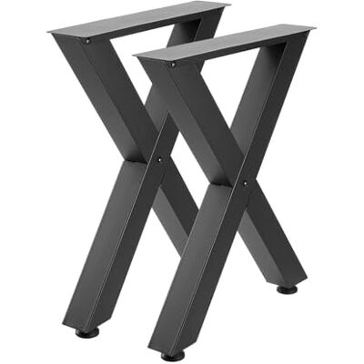 VEVOR Tischkufen 2er-Set 600x750 mm, X-Förmige Tischuntergestell 1000 kg, Tischbeine Kohlenstoffstahl, Möbelfüße, Tischgestell, Tischfüße für Schreibtische, Couchtische, Esstische, Schwarz VEVOR Tischkufen 2er-Set 600x750 mm, X-Förmige Tischuntergestell 1000 kg, Tischbeine Kohlenstoffstahl, Möbelfüße, Tischgestell, Tischfüße für Schreibtische, Couchtische, Esstische, Schwarz