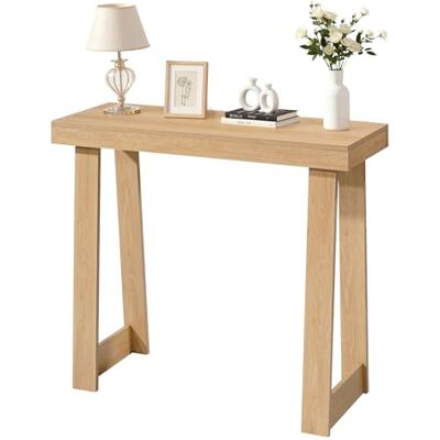 VEVOR Konsolentisch Eingangtisch hinter dem Sofa (91,5 x 30,5 x 81 cm/L x B x H), rechteckiger Beistelltisch aus Mehrschichtplatte für Flur Schlafzimmer Wohnzimmer Foyer, Flurtisch Naturholz modern VEVOR Konsolentisch Eingangtisch hinter dem Sofa (91,5 x 30,5 x 81 cm/L x B x H), rechteckiger Beistelltisch aus Mehrschichtplatte für Flur Schlafzimmer Wohnzimmer Foyer, Flurtisch Naturholz modern