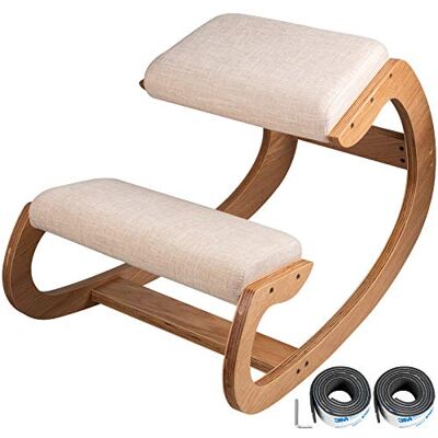 VEVOR ergonomischer Hocker Kniehocker mit Hüftpolster, Gesundheitsstuhl für Zuhause, Kniestuhl zur Verbesserung der Rückenschmerzen Nackenschmerzen Lindern & Körperhaltung (Weiße Eiche) VEVOR ergonomischer Hocker Kniehocker mit Hüftpolster, Gesundheitsstuhl für Zuhause, Kniestuhl zur Verbesserung der Rückenschmerzen Nackenschmerzen Lindern & Körperhaltung (Weiße Eiche)