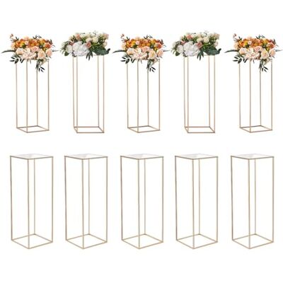 VEVOR 10er-Set Blumenhocker Eckig 28x28x80cm Blumenständer Eisen Beistelltisch Modern Blumensäule Gold-Galvanisierung Pflanzenhocker Pflanzenständer Metallständer für Dekoration von Bars Hotels Cafés VEVOR 10er-Set Blumenhocker Eckig 28x28x80cm Blumenständer Eisen Beistelltisch Modern Blumensäule Gold-Galvanisierung Pflanzenhocker Pflanzenständer Metallständer für Dekoration von Bars Hotels Cafés