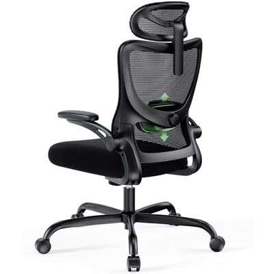 Marsail Ergonomischer Bürostuhl Höhenverstellbarer Schreibtischstuhl mit Kopfstütze, Lendenwirbelstütze & 3D-Armlehnen, Klappbarer Drehstuhl bis 136kg/300lbs Belastbarkeit Marsail Ergonomischer Bürostuhl Höhenverstellbarer Schreibtischstuhl mit Kopfstütze, Lendenwirbelstütze & 3D-Armlehnen, Klappbarer Drehstuhl bis 136kg/300lbs Belastbarkeit
