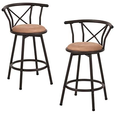 IKEA Braune Stoff Metall Barhocker - Barhocker IKEA Braune Stoff Metall Barhocker - Barhocker