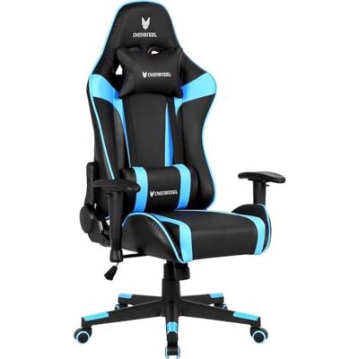 Oversteel ULTIMET Professional Gaming Stuhl Kunstleder, 2D Armlehnen, höhenverstellbar, 180° verstellbare Rückenlehne, Gasdruckfeder Klasse 3, bis 120Kg, Farbe Blau Oversteel ULTIMET Professional Gaming Stuhl Kunstleder, 2D Armlehnen, höhenverstellbar, 180° verstellbare Rückenlehne, Gasdruckfeder Klasse 3, bis 120Kg, Farbe Blau