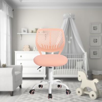FurnitureR Vielseitiger Bürostuhl für Kinder, Arbeitsstuhl ohne Armlehnen, höhenverstellbar, drehbar, bunt, für Schule und Büro, zu Hause, Rosa FurnitureR Vielseitiger Bürostuhl für Kinder, Arbeitsstuhl ohne Armlehnen, höhenverstellbar, drehbar, bunt, für Schule und Büro, zu Hause, Rosa