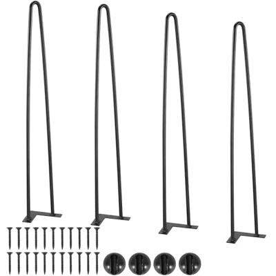 VEVOR 4er-Set Tischbeine Haarnadelbein 710mm hoch 110x110mm Montageplatte Kohlenstoffstahl Pulverbeschichtet Hairpinlegs 227kg Tragfähigkeit Ideal für Küchentische Wohnzimmerkonsolen Studio-Tische VEVOR 4er-Set Tischbeine Haarnadelbein 710mm hoch 110x110mm Montageplatte Kohlenstoffstahl Pulverbeschichtet Hairpinlegs 227kg Tragfähigkeit Ideal für Küchentische Wohnzimmerkonsolen Studio-Tische
