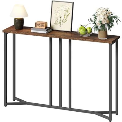 YITAHOME Konsolentisch, 100CM Flurtisch Schmal, Schwarz und Braun YITAHOME Konsolentisch, 100CM Flurtisch Schmal, Schwarz und Braun