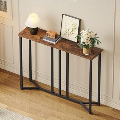 YITAHOME Konsolentisch Schmal, Console Table, 20 x 80 x 80 cm, Konsolentisch Schwarz 20 cm tief, Beistelltisch Hoch, Flurtisch, Schmaler Sofatisch für Flur, Wohnzimmer, Schlafzimmer YITAHOME Konsolentisch Schmal, Console Table, 20 x 80 x 80 cm, Konsolentisch Schwarz 20 cm tief, Beistelltisch Hoch, Flurtisch, Schmaler Sofatisch für Flur, Wohnzimmer, Schlafzimmer