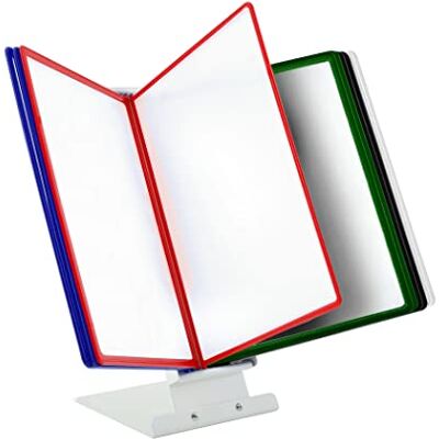 Leviatan Tisch-Sichttafelsystem Sichttafel-Tischständer Für Schreibtisch Aufsteller Für Sichttafeln + 10 Konsole Mehrfarbig Leviatan Tisch-Sichttafelsystem Sichttafel-Tischständer Für Schreibtisch Aufsteller Für Sichttafeln + 10 Konsole Mehrfarbig