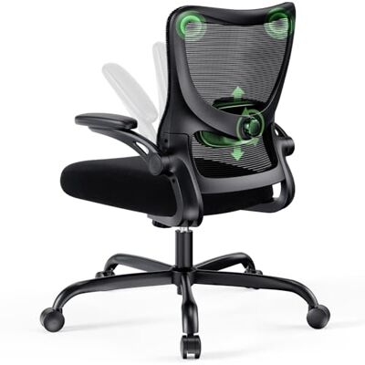 Marsail Bürostuhl Ergonomisch, Schreibtischstuhl mit 3D PU Armlehnen und Verstellbarer Lendenwirbelstütze, Drehstuhl Höhenverstellung und Wippfunktion, Chefsessel aus Mesh, Bis 136kg/300LBS Marsail Bürostuhl Ergonomisch, Schreibtischstuhl mit 3D PU Armlehnen und Verstellbarer Lendenwirbelstütze, Drehstuhl Höhenverstellung und Wippfunktion, Chefsessel aus Mesh, Bis 136kg/300LBS