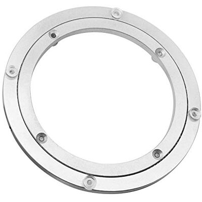 Besimple Robuster Drehteller aus Aluminiumlegierung, drehbares Kugellager, runder Esstisch, Glatte Drehplatte für Tischplatte, zum Servieren von Messen Besimple Robuster Drehteller aus Aluminiumlegierung, drehbares Kugellager, runder Esstisch, Glatte Drehplatte für Tischplatte, zum Servieren von Messen