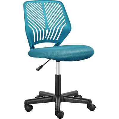 Yaheetech ergonomisch Schreibtischstuhl Bürostuhl ohne Armlehnen Drehstuhl mit Rücklehne Arbeitsstuhl höhenverstellbar 136 kg belastbar 50 x 55 x 79-92 cm Türkis Yaheetech ergonomisch Schreibtischstuhl Bürostuhl ohne Armlehnen Drehstuhl mit Rücklehne Arbeitsstuhl höhenverstellbar 136 kg belastbar 50 x 55 x 79-92 cm Türkis