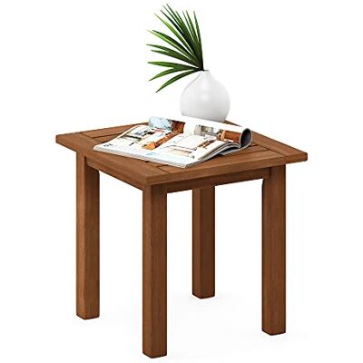 Furinno Tioman Outdoor Beistelltisch aus Teaköl, Natur, 44.45 x 44.96 x 43.94 cm Furinno Tioman Outdoor Beistelltisch aus Teaköl, Natur, 44.45 x 44.96 x 43.94 cm