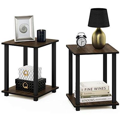 Furinno Walnuss/Schwarz Couchtisch - Couchtisch Furinno Walnuss/Schwarz Couchtisch - Couchtisch